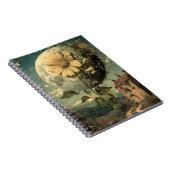 Moonlit Blume und Vintager Charme Notizblock (Rechte Seite)