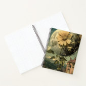 Moonlit Blume und Vintager Charme Notizblock (Innenseite)