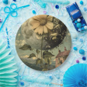 Moonlit Blume und Vintager Charme Pappteller (Party)