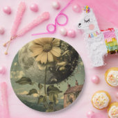 Moonlit Blume und Vintager Charme Pappteller (Party)