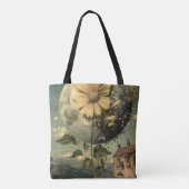 Moonlit Blume und Vintager Charme Tasche (Rückseite)