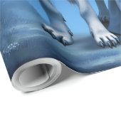 Moonlit Bond – The Wolf and the Gothic Fairy. Geschenkpapier (Rolleneckpunkt)