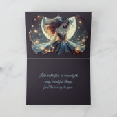 Moonlit Butterfly Enchantress Fantasy Karte (Innenseite)