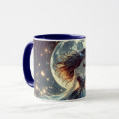 Moonlit Butterfly Enchantress Fantasy Tasse (Vorderseite Links)