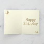 Moonlit Butterfly Gothic Art Emma Feiertagskarte (Innenseite)