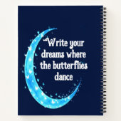 Moonlit Butterfly Journal - Magisches Notebook Notizblock (Rückseite)