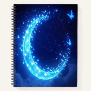 Moonlit Butterfly Journal - Magisches Notebook Notizblock