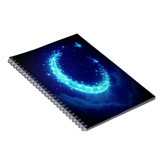 Moonlit Butterfly Journal - Magisches Notebook Notizblock (Rechte Seite)