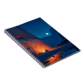 Moonlit Canyon Campfire-Notebook Notizblock (Rechte Seite)