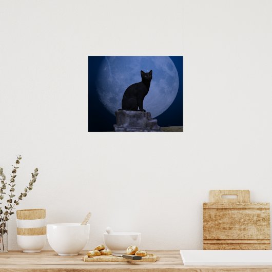 Moonlit Cat Poster (Küche)