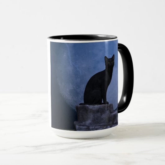 Moonlit Cat Tasse (VorderseiteRechts)