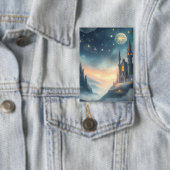Moonlit Celestial Castle Button (Insitu)
