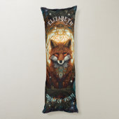 Moonlit Celtic Fox Personalised Nature Lover Fox Seitenschläferkissen (Rückseite (Vertikal))