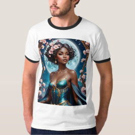 Moonlit Cherry Blossom Fantasy T - Shirt