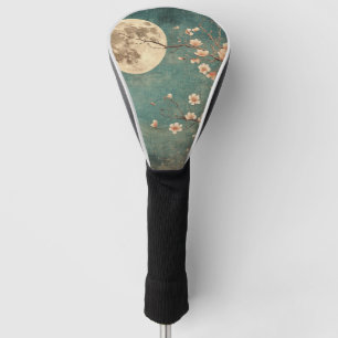 Moonlit Cherry Blossom Serenity Golf Headcover