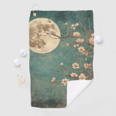 Moonlit Cherry Blossom Serenity Golfhandtuch (Insitu)