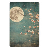 Moonlit Cherry Blossom Serenity Mini Klemmbrett (Rückseite)