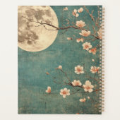 Moonlit Cherry Blossom Serenity Planer (Rückseite)