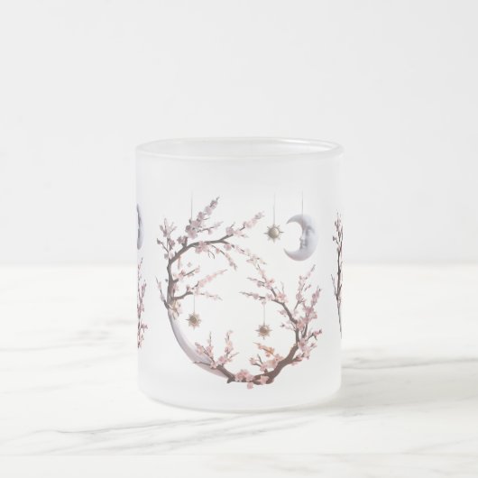 Moonlit Cherry Blossoms - Elegant Mattglastasse (Mittel)