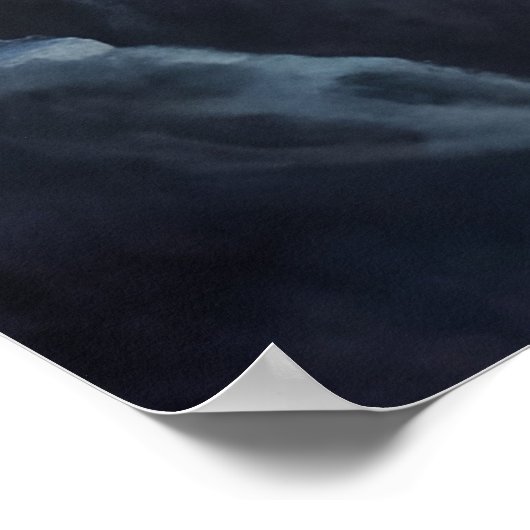 Moonlit Cliffside schön Poster (Ecke)