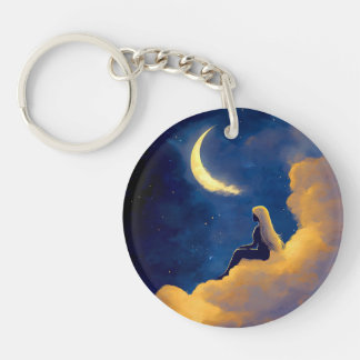 Moonlit Clouds Acrylic Keychain Schlüsselanhänger