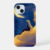 Moonlit Clouds iPhone 15 Case  iPhone 15 Hülle (Rückseite)
