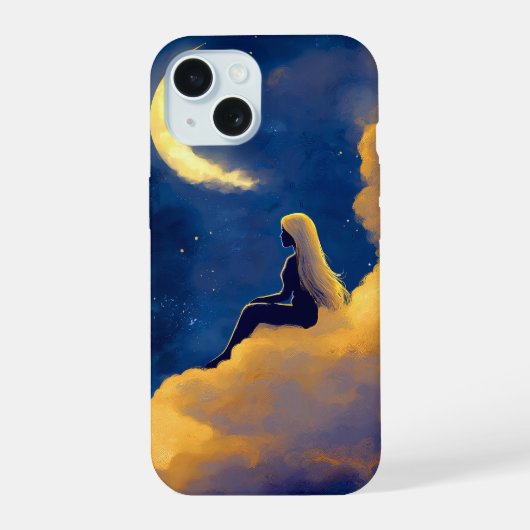 Moonlit Clouds iPhone 15 Case iPhone 15 Hülle (Rückseite)