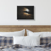 Moonlit Clouds Night Sky Fotografie Leinwanddruck (Insitu (Schlafzimmer))