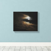 Moonlit Clouds Night Sky Fotografie Leinwanddruck (Insitu (Holzboden))