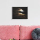 Moonlit Clouds Night Sky Fotografie Leinwanddruck (Insitu (Wohnzimmer))