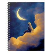 Moonlit Clouds Spiral Notebook Notizblock (Vorderseite)