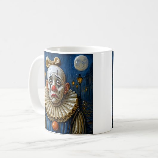 Moonlit Clown Kaffeetasse (Vorderseite Links)