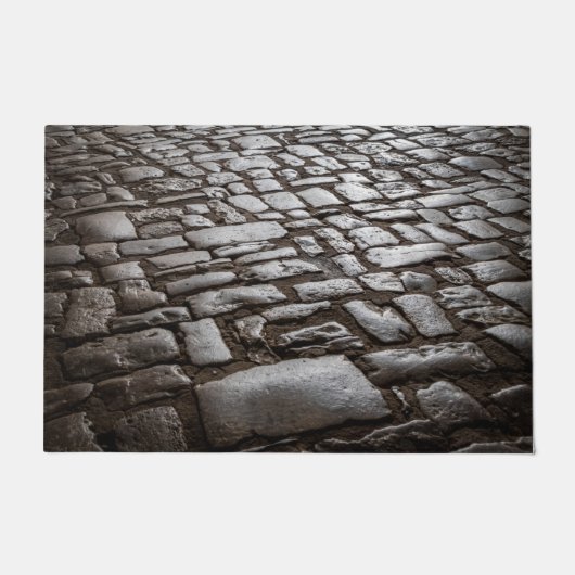 Moonlit Cobblestones Fußmatte (Vorderseite)