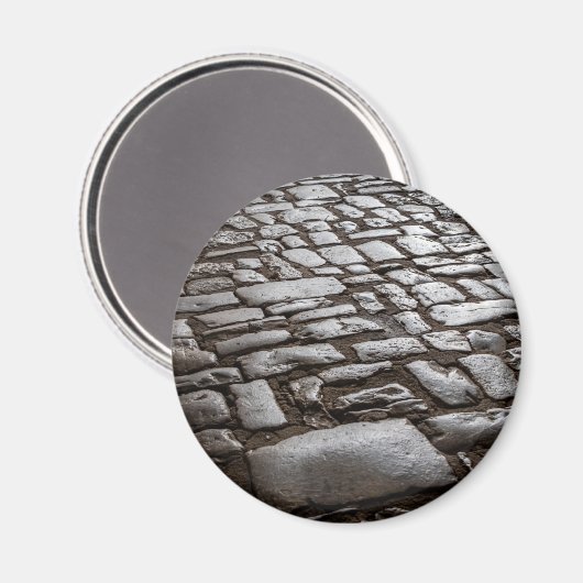 Moonlit Cobblestones Magnet (Vorderseite/Rückseite)