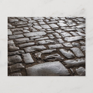 Moonlit Cobblestones Postkarte