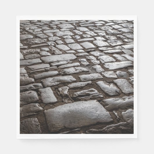 Moonlit Cobblestones Serviette (Vorderseite)