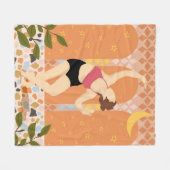 Moonlit Dance Fleecedecke (Vorderseite (Horizontal))