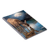 Moonlit Deer Mountain Notebook Notizblock (Rechte Seite)