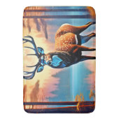 Moonlit Deer Stance Badematte (Vorderseite Vertikal)