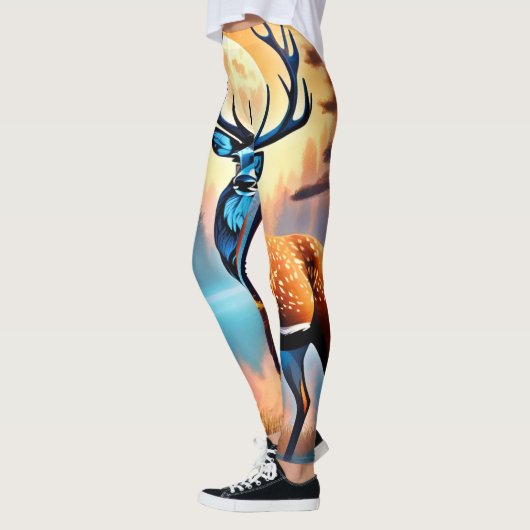 Moonlit Deer Stance Leggings (Links)