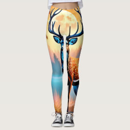 Moonlit Deer Stance Leggings