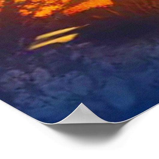 Moonlit Deer Stance Poster (Ecke)