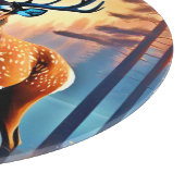 Moonlit Deer Stance Schneidebrett (Ecke)