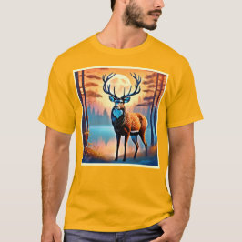 Moonlit Deer Stance T-Shirt