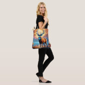 Moonlit Deer Stance Tasche (Am Model)