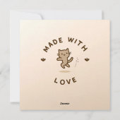 Moonlit Dolphin Liebe Card Feiertagskarte (Rückseite)