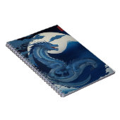 Moonlit Dragon of Fuji Notebook Notizblock (Rechte Seite)