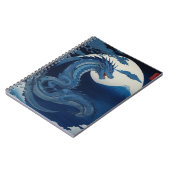 Moonlit Dragon of Fuji Notebook Notizblock (Linke Seite)