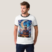 Moonlit Dream Burg Fantasy Traumstrecke Shirt (Vorne ganz)
