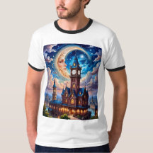 Moonlit Dream Burg Fantasy Traumstrecke Shirt